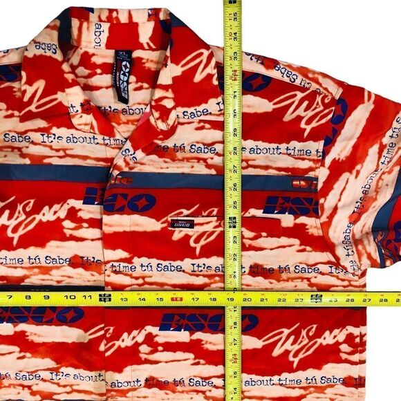 Vintage Willie Esco Sign & Spanglish All Over Button Up Men’s Shirt Sz XL - Picture 11 of 11